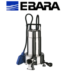 Ebara RIGHT 75 MA 0.75hp 220v Komple Paslanmaz Çelik Dalgıç Açık Fanlı Atık Su Pompa