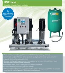 Dab 1KVC  40/80 T   1X1.36Hp  380V  Tek Pompalı Paslanmaz Çelik Gövdeli Düşey Sessiz Çok Kademeli Denge Tanksız Paket Hidrofor - 6 kat 18 daire