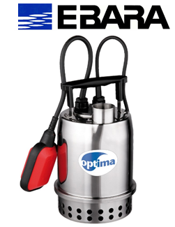 Ebara OPTİMA 0.33hp 220v Komple Paslanmaz Çelik Drenaj Dalgıç Pompa