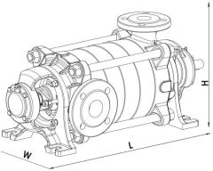 Sumak, SYT40/10, 45Kw, 380V, Yatay Milli Kademeli pompalar 2900 d/d