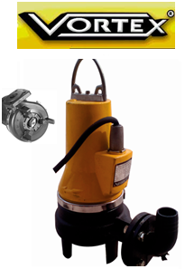 Vortex Super Cut 1500T 2Hp 380v Öğütücülü Bıçaklı Foseptik Dalgıç Pompa