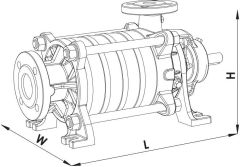 Sumak, SYT32/5E, 7.5Kw, 380V, Yatay Milli Kademeli, Uçtan emişli pompalar 2900 d/d
