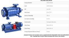 Sumak, SYT40/3E, 11Kw, 380V, Yatay Milli Kademeli, Uçtan emişli pompalar 2900 d/d