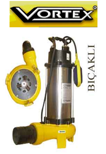 Vortex V50 200 F M 2Hp 220v Öğütücülü Bıçaklı Foseptik Dalgıç Pompa