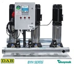 Dab 3 BYH 10/12-55    3X7.5Hp  380V  Üç Pompalı Komple Paslanmaz Çelik Gövdeli Düşey Sessiz Çok Kademeli Denge Tanksız Paket Hidrofor - 24 kat  138 daire