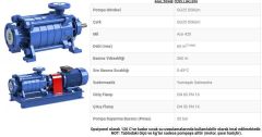 Sumak, SYT50/4E, 22Kw, 380V, Yatay Milli Kademeli, Uçtan emişli pompalar 2900 d/d