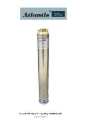 Atlantis Blu  4SD623-3    4Hp   4\'\' Tek Dalgıç Pompa-Çok Kademeli (Kademe-Motorsuz)