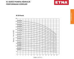 Etna KI 16/13-150  20Hp 380V Komple Paslanmaz Çelik Dik Milli Çok Kademeli Kompakt Yapılı İnline Bağlantılı Verimli Santrifüj Pompa - 2900 d/dk (Aisi 304)