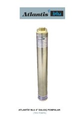 Atlantis Blu  4SD1029-5.5    7.5Hp   4\'\' Tek Dalgıç Pompa-Çok Kademeli (Kademe-Motorsuz)