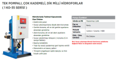 Etna 1 KO 35/4-75 10hp 380v Tek Pompalı Çok Kademeli Paket Hidrofor