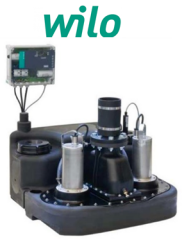 Wilo DrainLift M 2/8M 220v Çift Pompalı 115lt  Foseptik Tahliye Cihazı