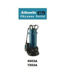 Atlantis Blu 4503A  0.60Hp 220V Yüksek Debili Pis Su Dalgıç Pompa / Alüminyum Sargılı / Okyanus Serisi