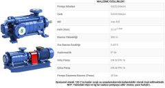 Sumak, SYT40/3, 1.5Kw, 380V, 1450 d/d, Yatay Milli Kademeli pompalar