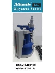 Atlantis QSB-JH-750122  750W 220V Plastik Gövdeli Temiz Su Drenaj Dalgıç Pompa / Alüminyum Sargılı - Gizli Flatörlü / Okyanus Serisi