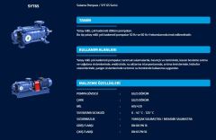 Sumak, SYT65/3, 5.5Kw, 380V, 1450 d/d, Yatay Milli Kademeli pompalar