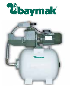 Baymak Jet 251 T 2.5hp 380v 50lt Tanklı Döküm Gövdeli Paket Hidrofor