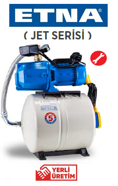 Etna JET 100-24 ES 1Hp 220v Döküm Gövdeli Jet Pompalı Paket Hİdrofor