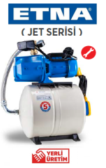 Etna JET 100-24 ES 1Hp 220v Döküm Gövdeli Jet Pompalı Paket Hİdrofor