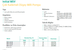 Wilo MSV 408 m 3hp 220v Dik Milli Çok Kademeli Pompa