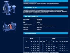 Sumak, SMT160/80, 11 kW, 380V, Tek Kademeli, Salyangoz Gövdeli Pompa (2900 d/d)