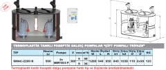 Sumak SMAC-2200 B 500LT 380v Çift Pompalı Atık Su Transfer Ünitesi