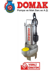 Domak AST221 K2 1.5Hp 380v Paslanmaz Çelik Gövdeli Atık Su Dalgıç Pompası
