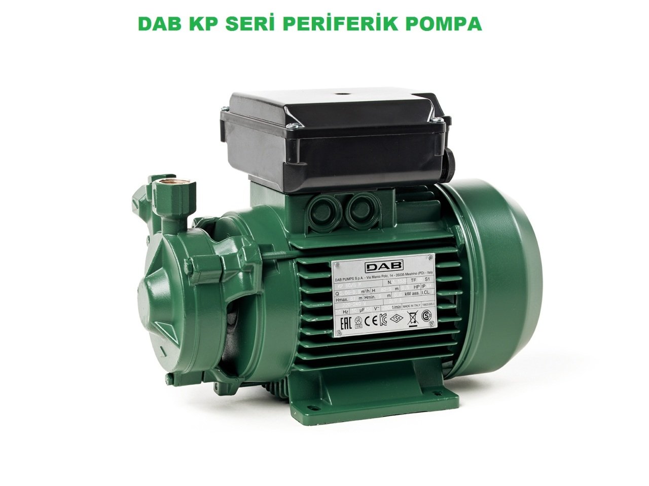 Dab KP 38/18 M     0.6kW  220V   Bronz Çarklı Periferik Pompa