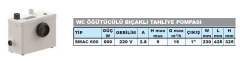 Sumak SMAC-600 600w 220v Atık Su Transfer Wc Pompası