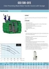 Aquastrong  GEO 500 - 2 GMV 100 M   Kendinden Depolu Koku Yapmayan Foseptik Tahliye Cihazı