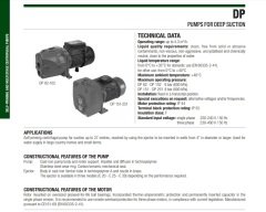 Dab  DP 102 M    0.75kW  220V   Kendinden Emişli Enjektörlü Pompa