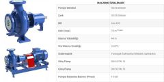 Sumak, SMT315/50, 5.5 kW, 7.5Hp, 380V, Tek Kademeli, Salyangoz Gövdeli Pompa (1450 d/d)