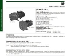 Dab  DP 102 T    0.75kW  380V   Kendinden Emişli Enjektörlü Pompa