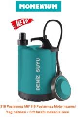 Momentum PKS-400DW 400W-220V Plastik Gövdeli Deniz Su Drenaj Dalgıç Pompa