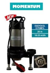 Momentum P1800RW 2,5hp 220V Özel Öğütücülü Sistemli Bıçaklı Dalgıç Pompa