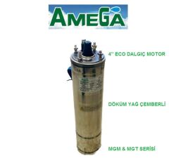 Amega MGT 200  2Hp 380V  4\'\' Döküm Yağ Çemberli Derin Kuyu Sondaj Dalgıç Motor (Eco motor)