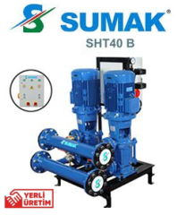 Sumak SHT40/2B 7.5Kw 380v İki Pompalı Düşey Milli Kademeli Hidrofor