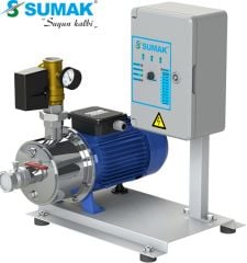 Sumak SMINOX12A220/2 1X1.6 kW  220V  Tek Pompalı Emişli  Kademeli Paslanmaz Yatay Hidrofor