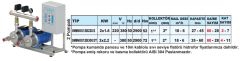 Sumak SMINOX12B220/2 2X1.6 kW  220V  Çift Pompalı Emişli  Kademeli Paslanmaz Yatay Hidrofor