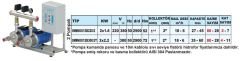 Sumak SMINOX12B300/3T 2X2.2 kW  380V  Çift Pompalı Emişli  Kademeli Paslanmaz Yatay Hidrofor