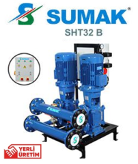 Sumak SHT32/3B 4Kw 380v İki Pompalı Düşey Milli Kademeli Hidrofor