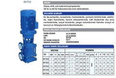 Sumak SHT32/6A 11Kw 380v Tek Pompalı Düşey Milli Kademeli Hidrofor