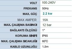 MOMENTUM, DF-15, 3HP, 220V, OTOMATİK, DİJİTAL BASINÇ ŞALTERİ