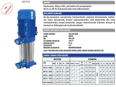 Sumak SHT12C 220/4 1.6Kw 220v Üç Pompalı Düşey Milli Kademeli Hidrofor