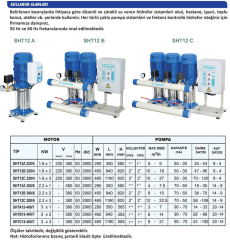 Sumak SHT12B 400/7 3Kw 380v İki Pompalı Düşey Milli Kademeli Hidrofor