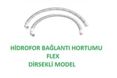 2½ '' 80 cm DİRSEKLİ TİP ÇELİK ÖRGÜLÜ HİDROFOR BAĞLANTI HORTUMU (FLEX)