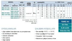 MOMENTUM, MB2-70/185, 2.5HP, PASLANMAZ ÇİFT KADEME POMPA, 380V