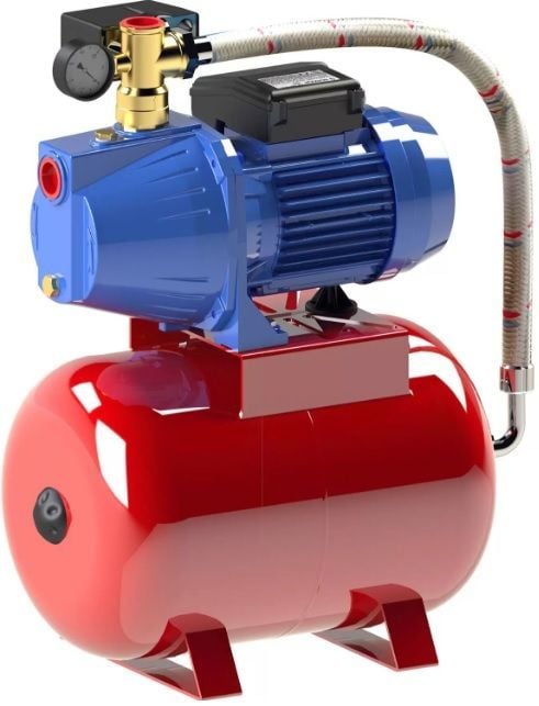 Sumak, SMJH 85, 0.85HP, 24 Lt Yatık Tanklı, 380V, Jet Pompalı Paket Hidrofor [ 4 Kat - 4 Daire ]