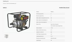 Solax 50KB-2   2'' Dizel İpli Motopomp (Su Motoru)