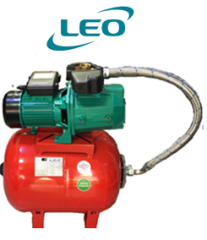 Leo Ajm 110 1.5hp 220v 24lt Tanklı Döküm Gövdeli Jet Paket Hidrofor