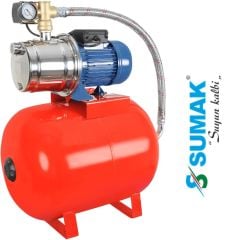 SUMAK, SMİNOX H 150/4, 1.5HP, 50LT TANKLI, 220V, PASLANMAZ SANTRİFÜJ POMPALI PAKET HİDROFOR [ 5 Kat - 12 Daire ]